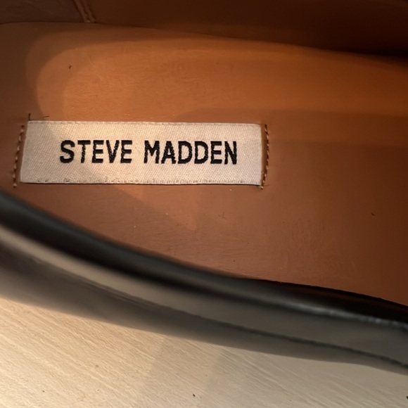 Steve Madden Nyleo Black Vegan Rubber Sole Penny Loafers Size 8.5 main image 6